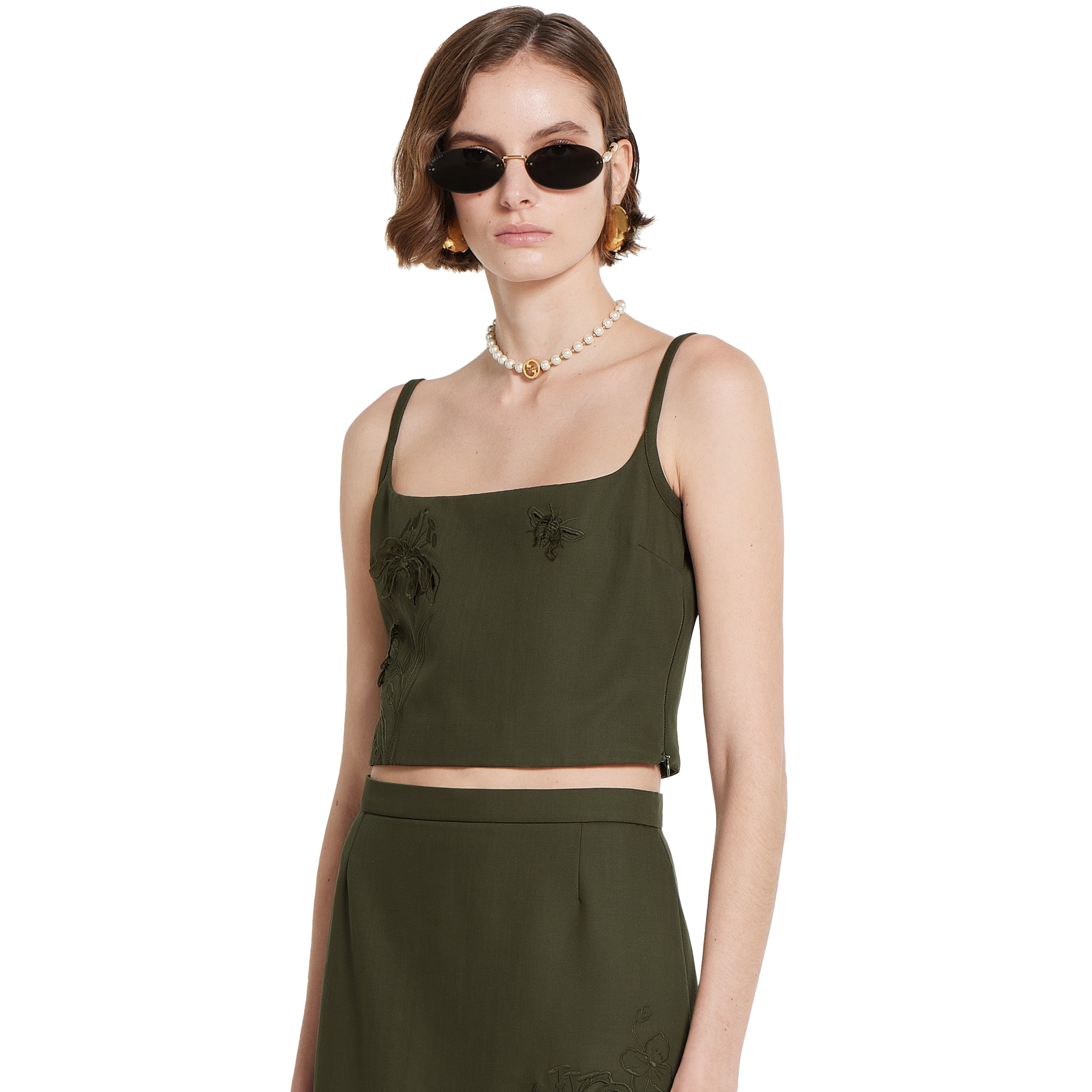 Wool mohair top with embroidery - 3