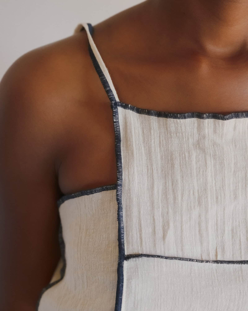 Shok Square Top - Crinkle Linen 4