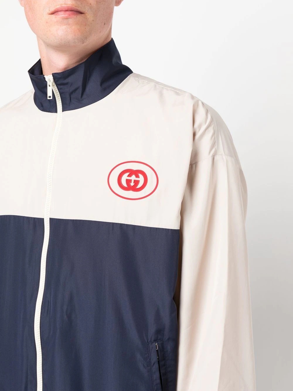 GG-logo zip-up sports jacket - 5