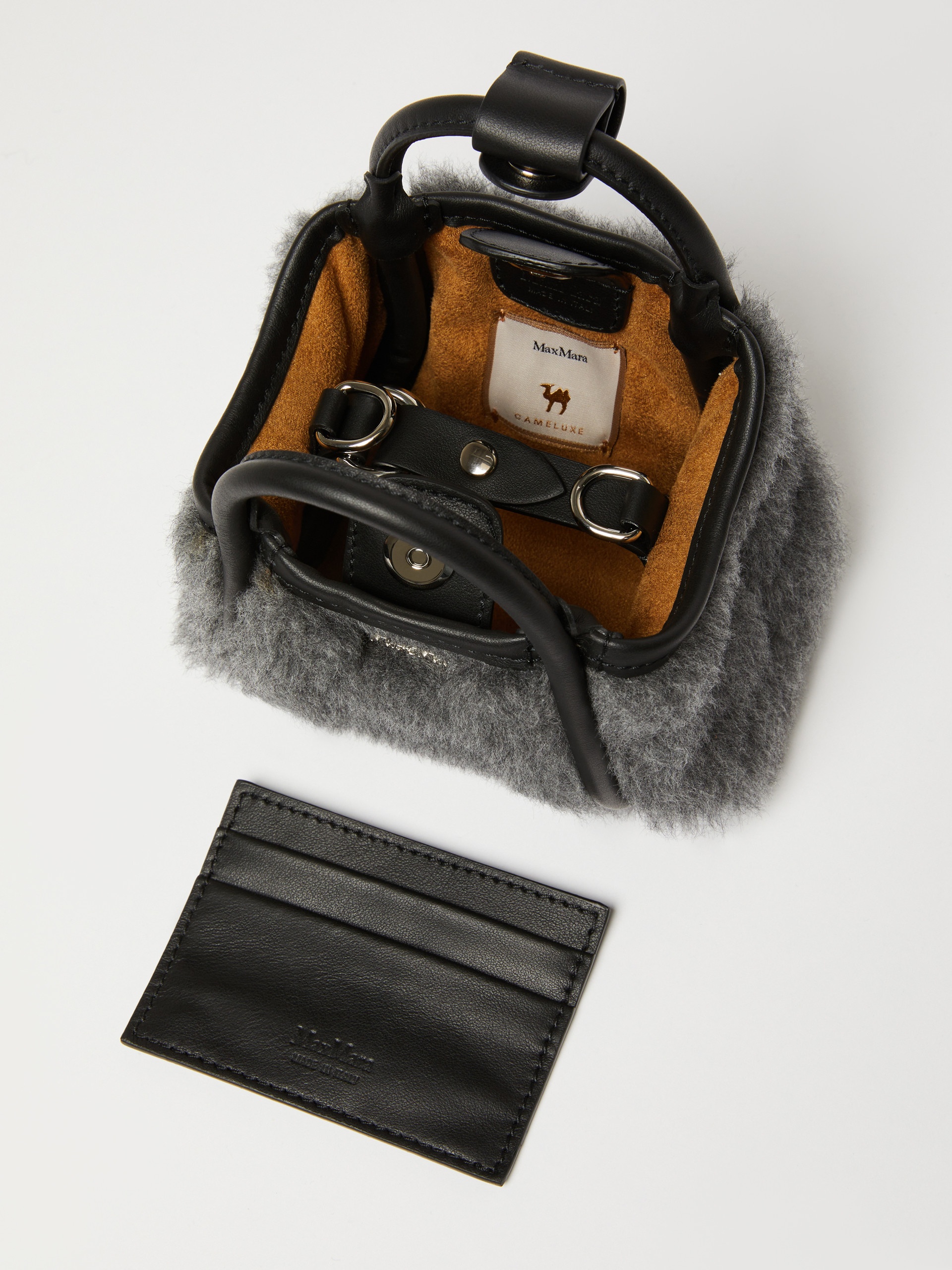 TMARINXXS2 Mini Marine Bag in wool and alpaca Teddy fabric - 5