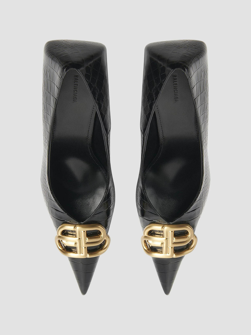 Women's Square Knife BB 80mm Pumps - Black 6