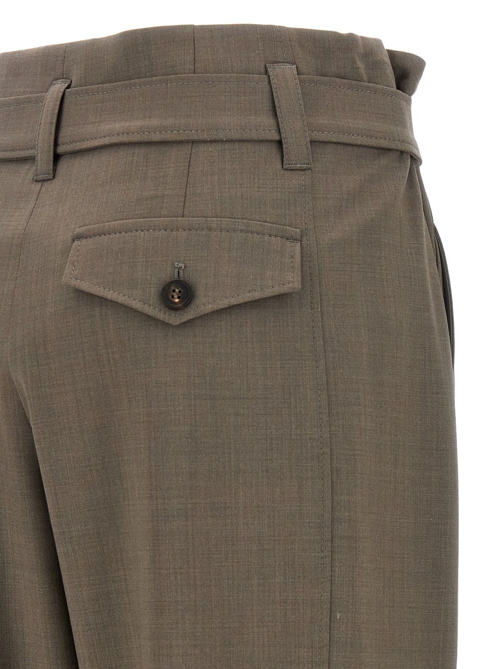 belted cargo trousers - 4