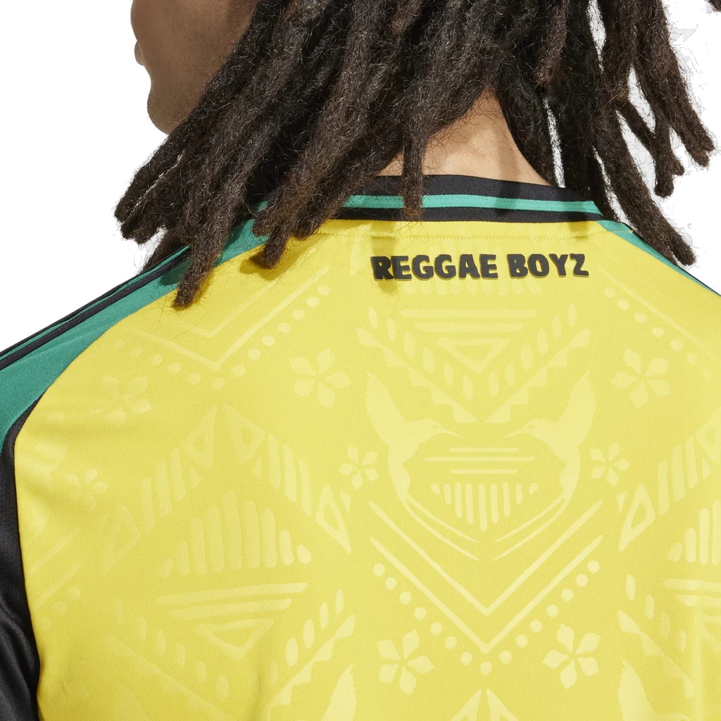 adidas Jamaica 24 Home Soccer Jersey Asia Sizing 'Hazy Yellow' IT8541 - 3