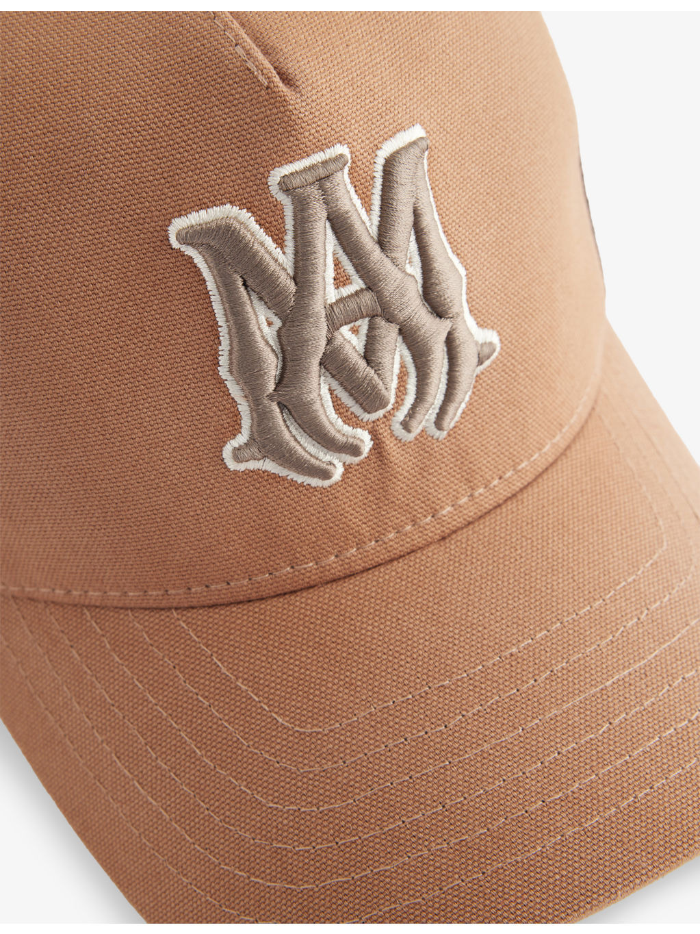 Outline Embroidered Cotton Trucker Cap - 2