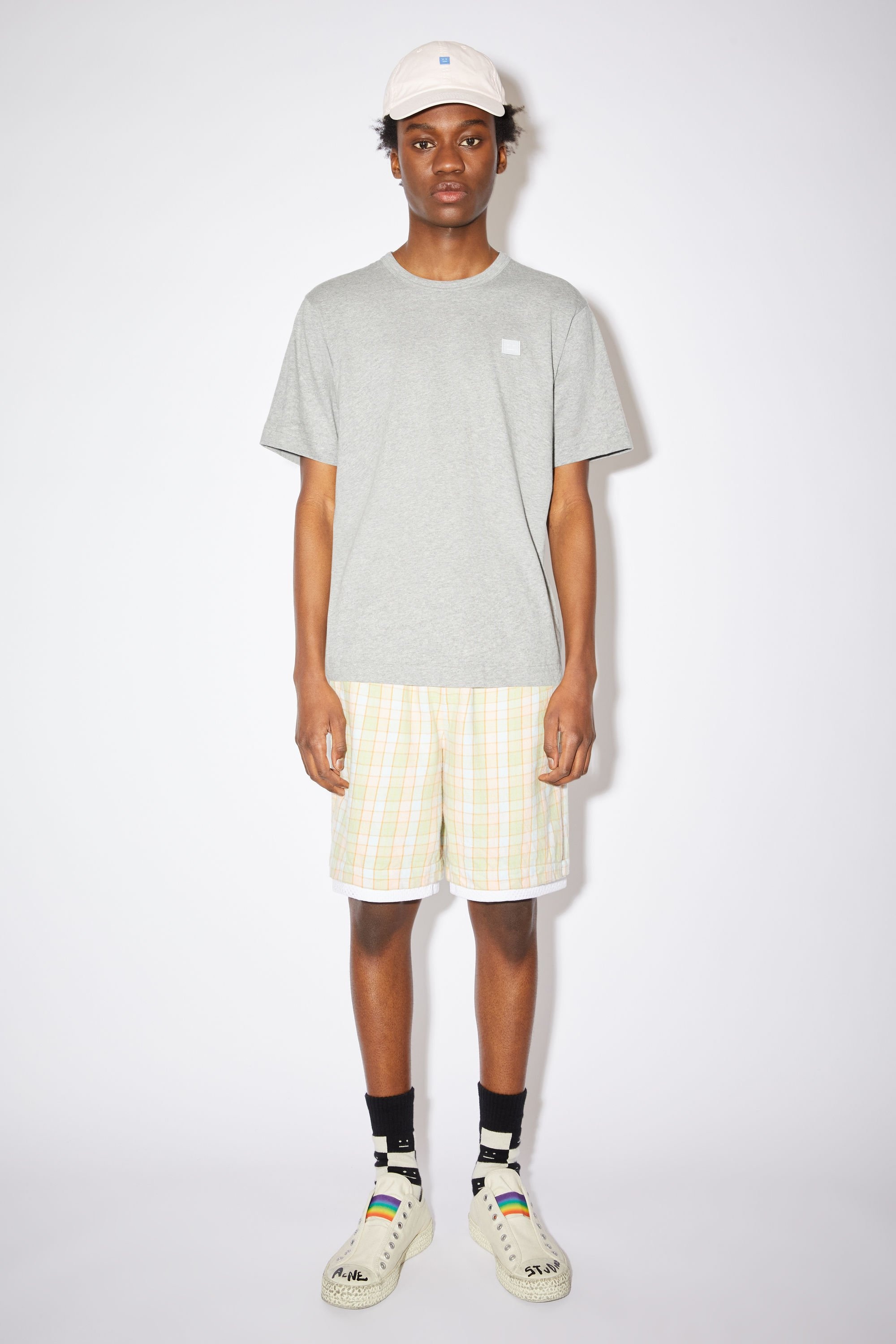 Crew neck t-shirt - Regular fit - Light Grey Melange - 2