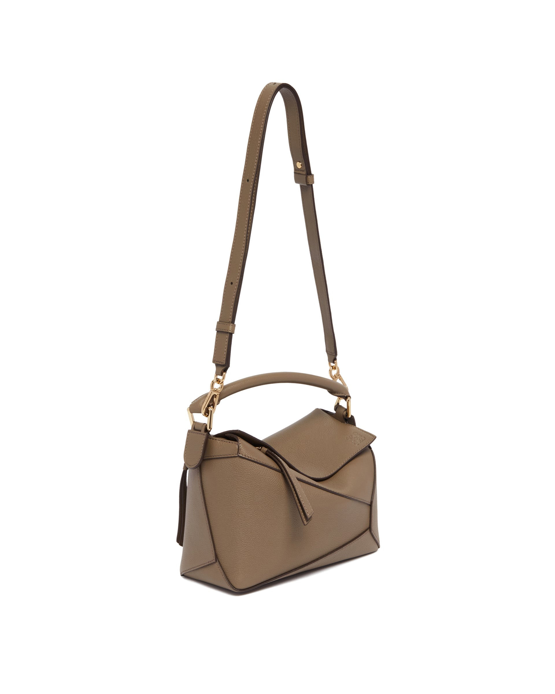 Brown Small Puzzle Edge Bag - 6