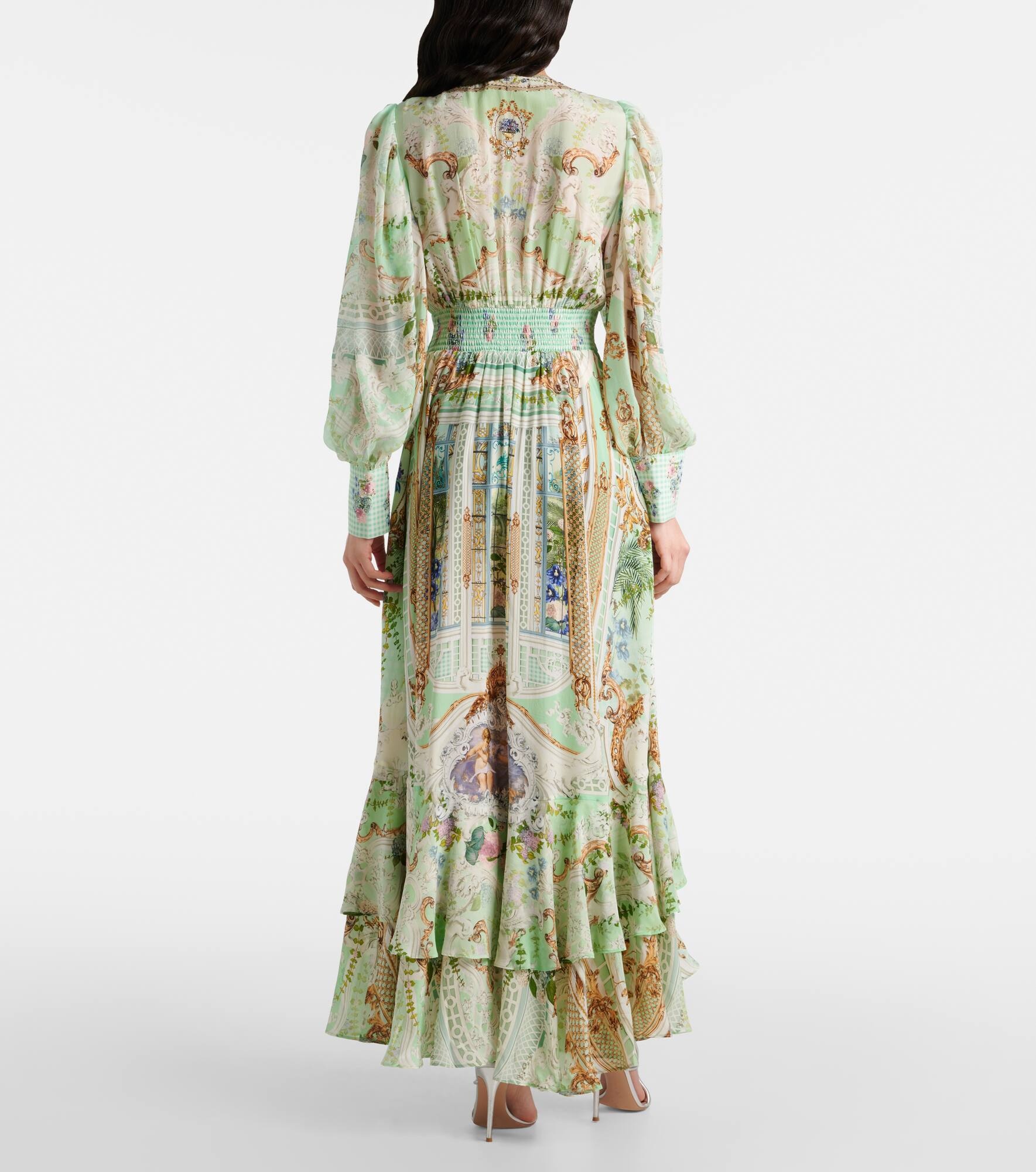 Crystal-embellished silk maxi dress - 3