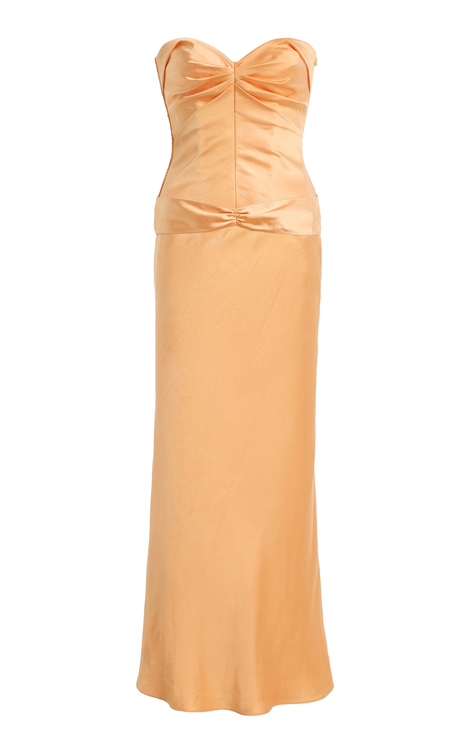 Diana Satin Midi Dress orange - 1
