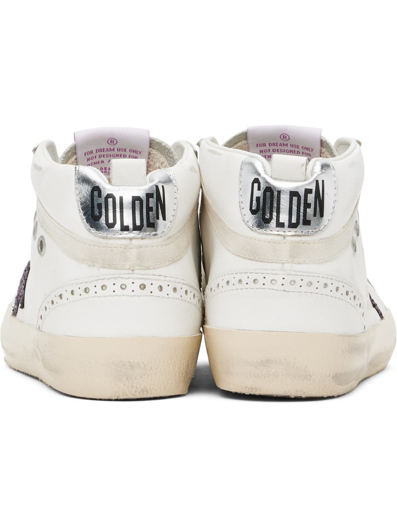 White Mid Star Sneakers 2