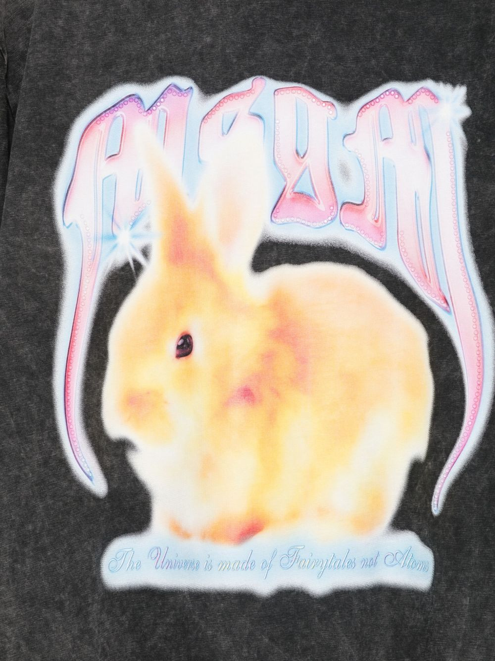 rabbit-print long-sleeve T-shirt - 3