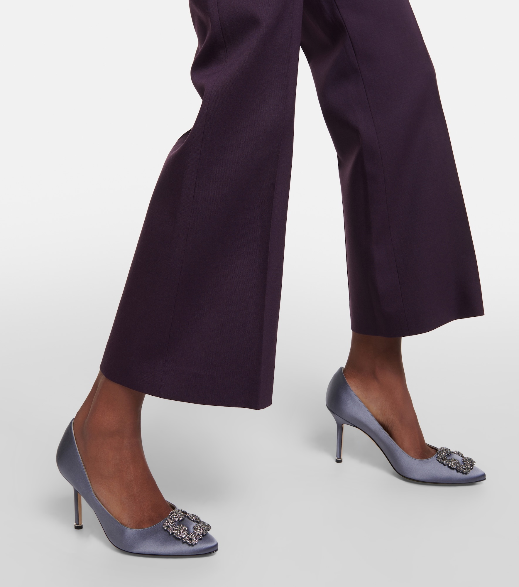 Hangisi 90 embellished satin pumps - 4