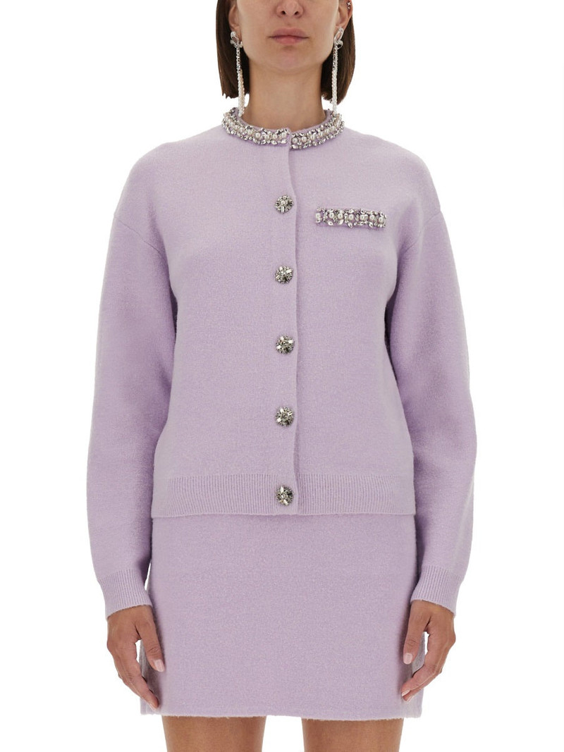 Self-Portrait Women Knitted Cardigan With Crystals - 1