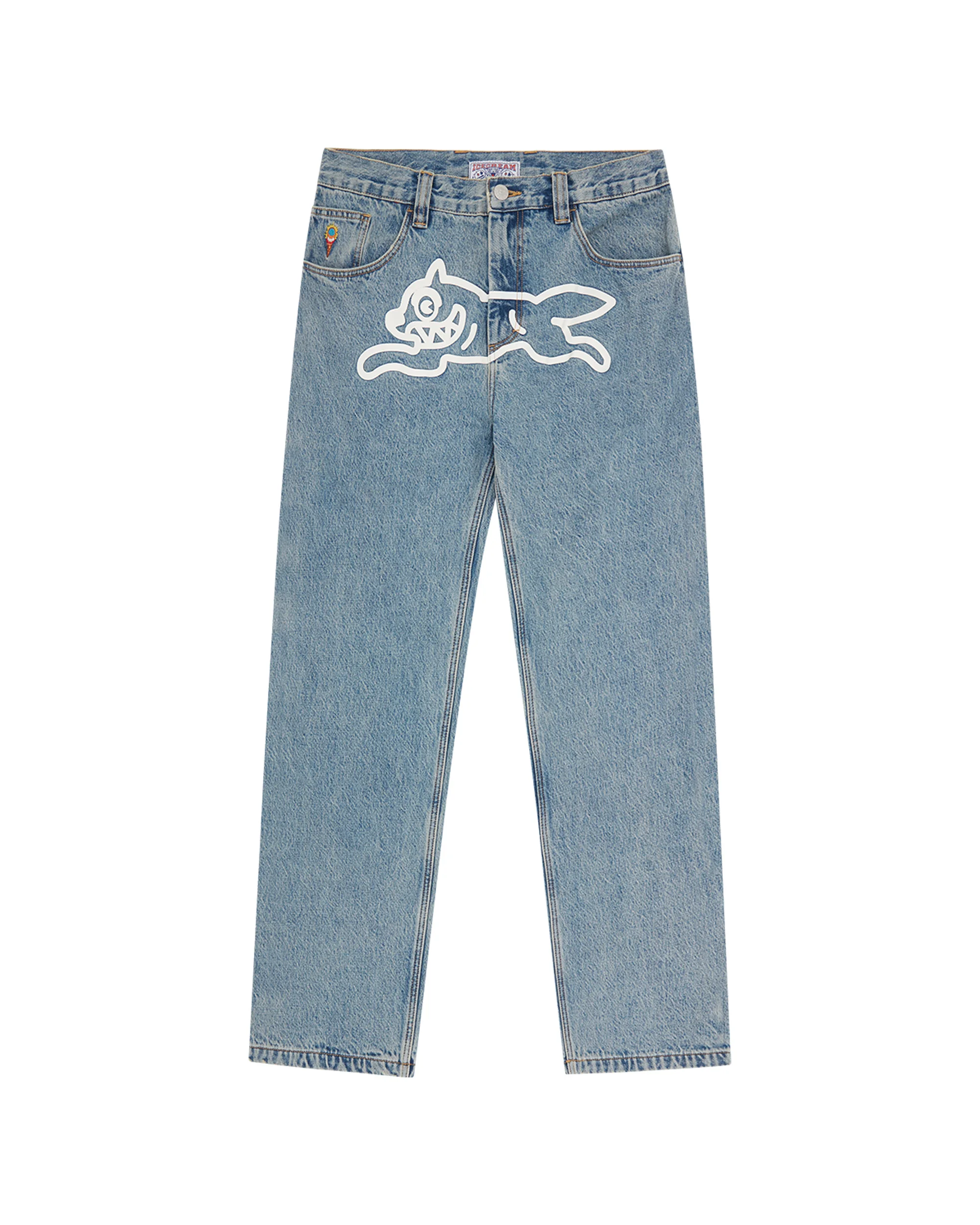 CHECK LINED DENIM PANT - 1