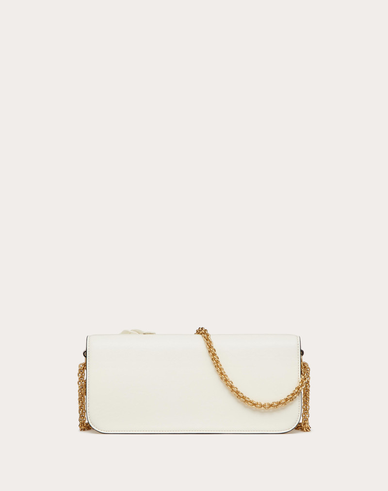 VALENTINO GARAVANI LOCÒ SHOULDER BAG WITH APPLIQUE FLOWERS 4