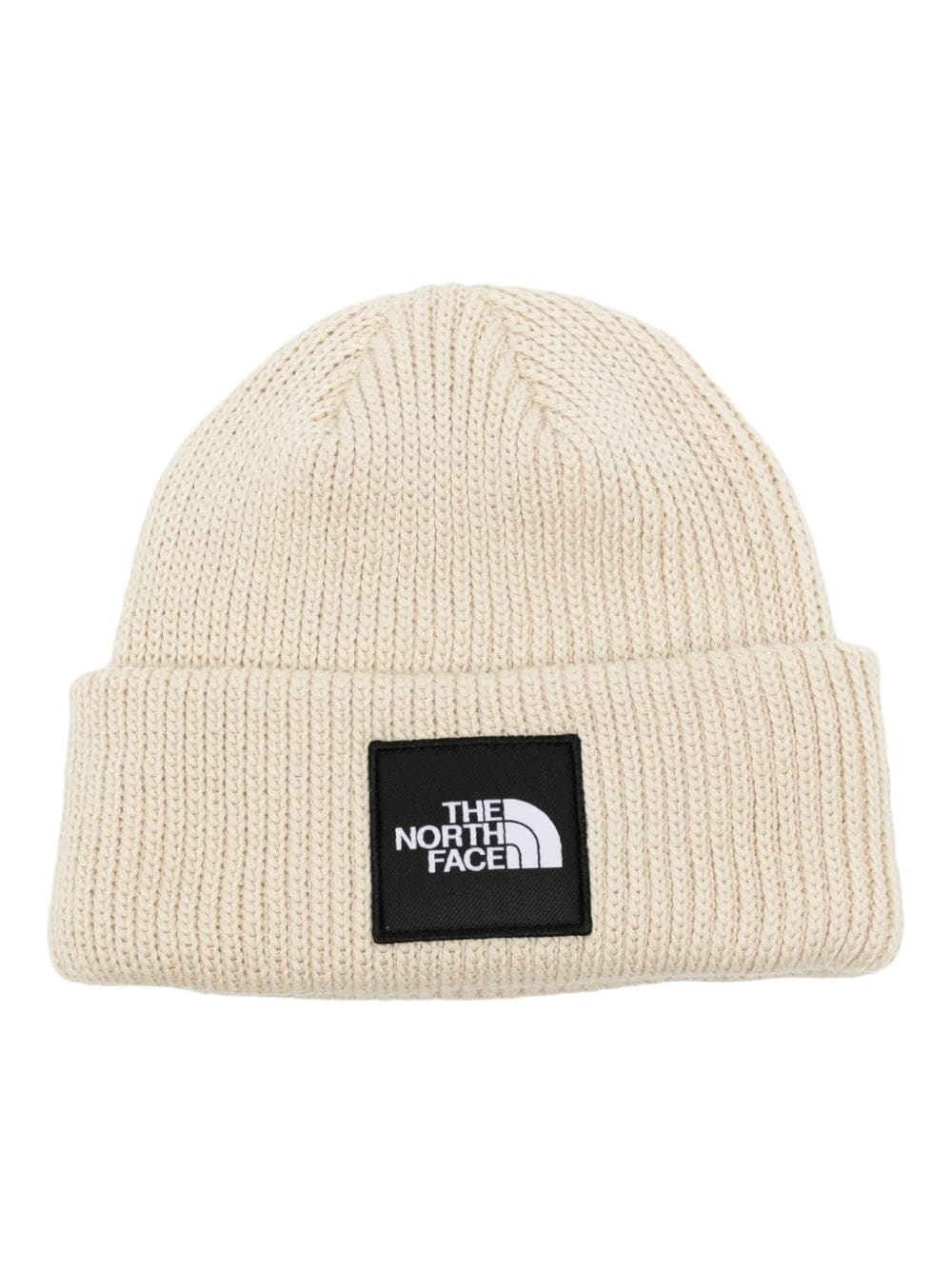 logo-patched beanie hat - 1