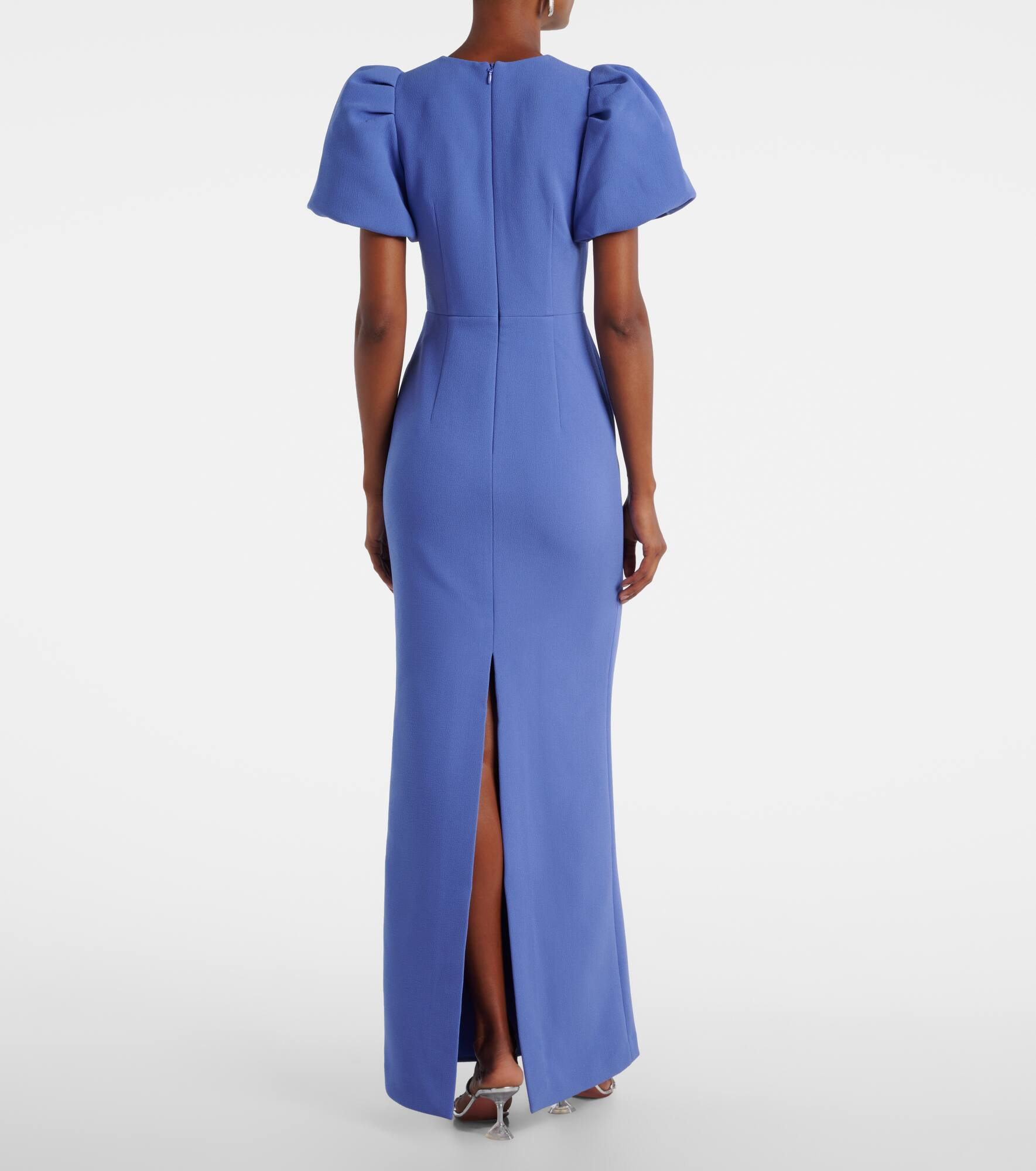 Violetta bow-detail embellished crêpe gown - 3