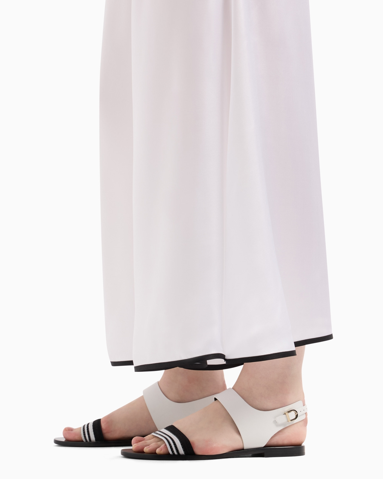 WIDE-LEG SILK TROUSERS - 5