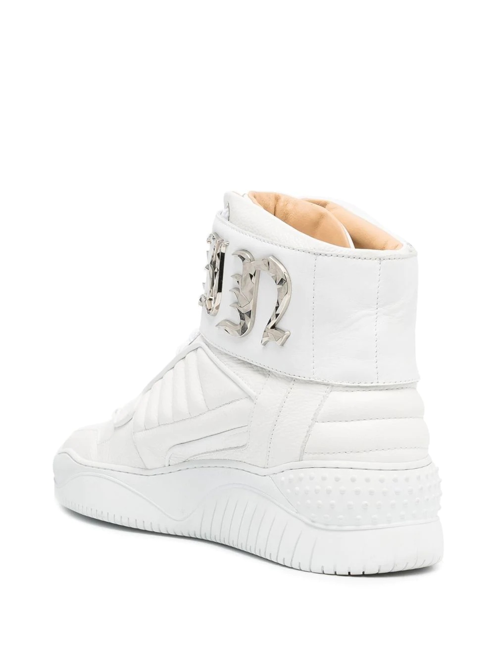 logo high-top sneakers - 3