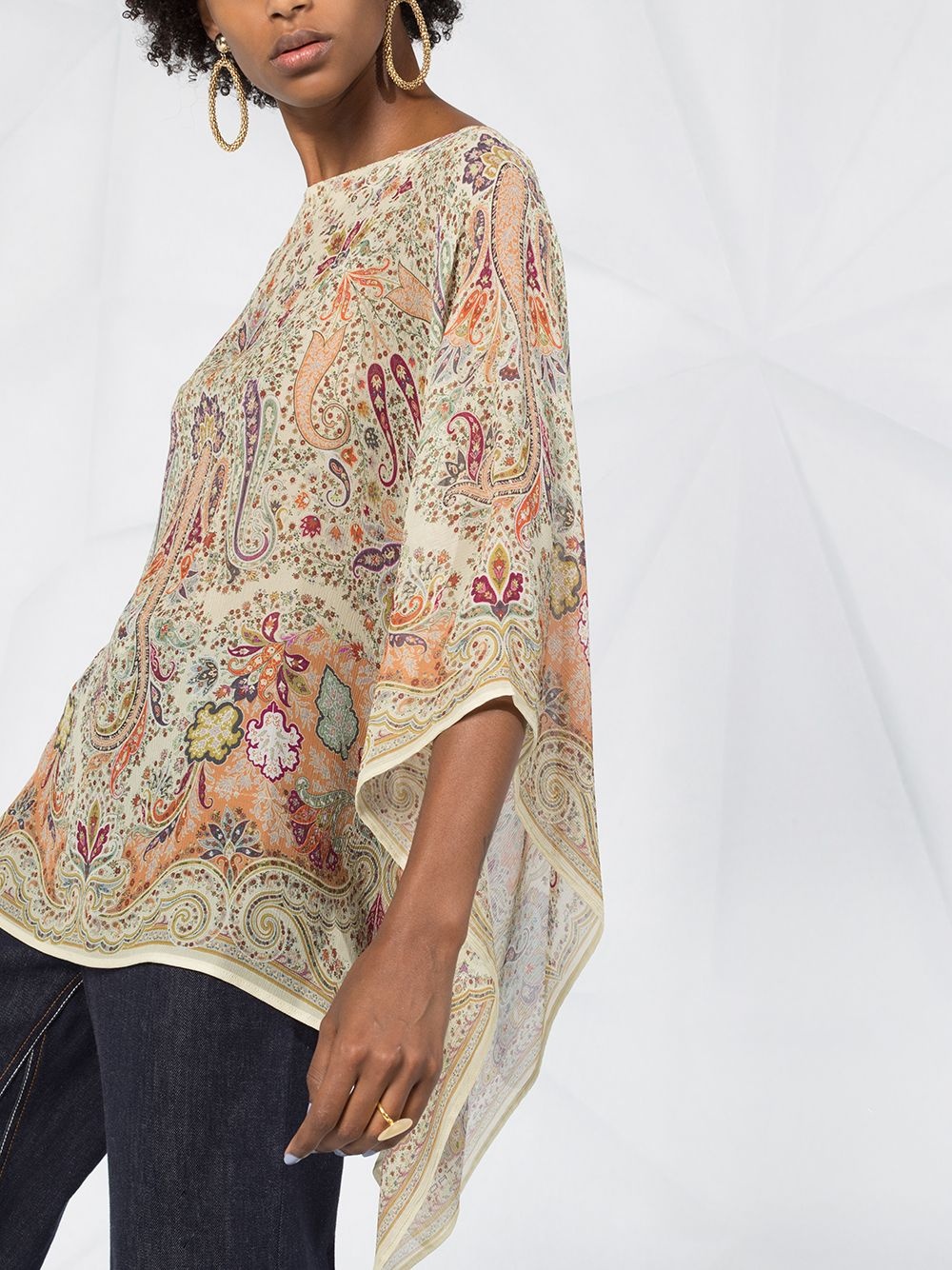 paisley print tunic top - 5