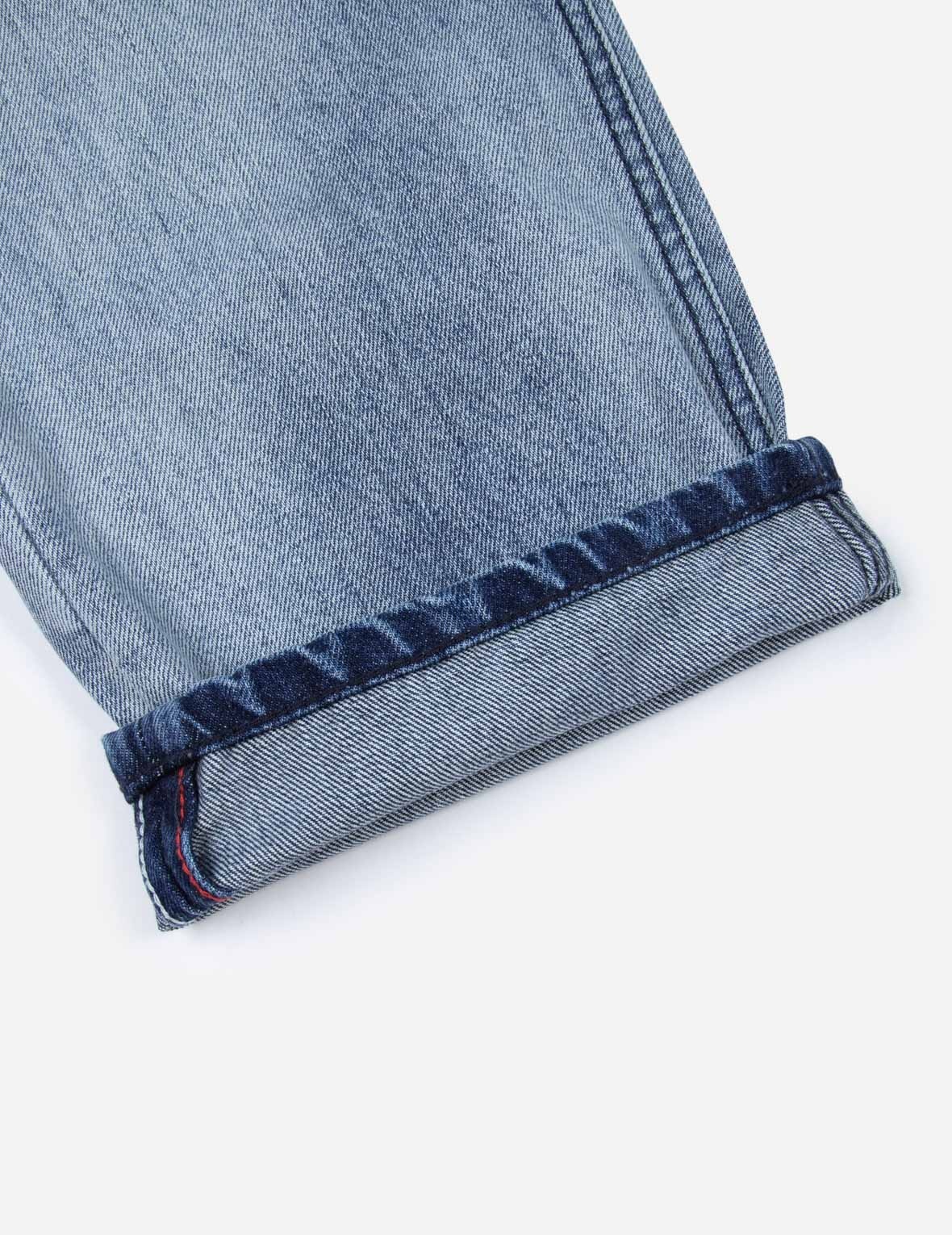 Distressed Daicock Straight Fit Washed Jeans - 11