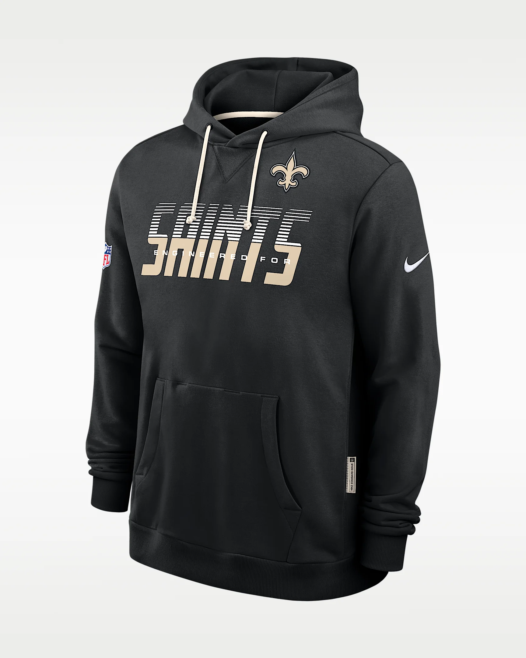 New Orleans Saints Sideline Standard Issue Men's Nike Dri-FIT NFL Pullover Hoodie - 1