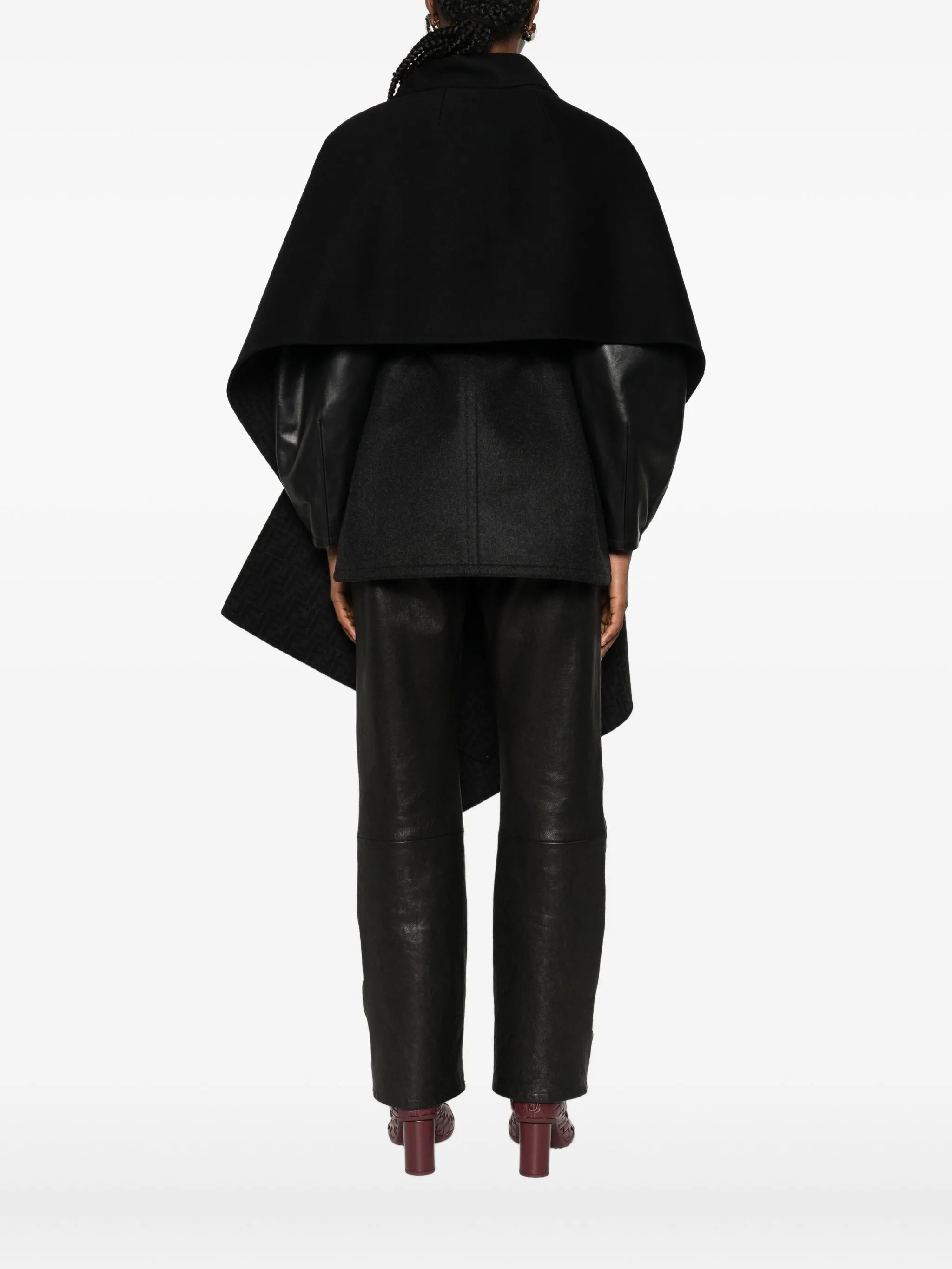 Fendi Buttoned Cape - 5