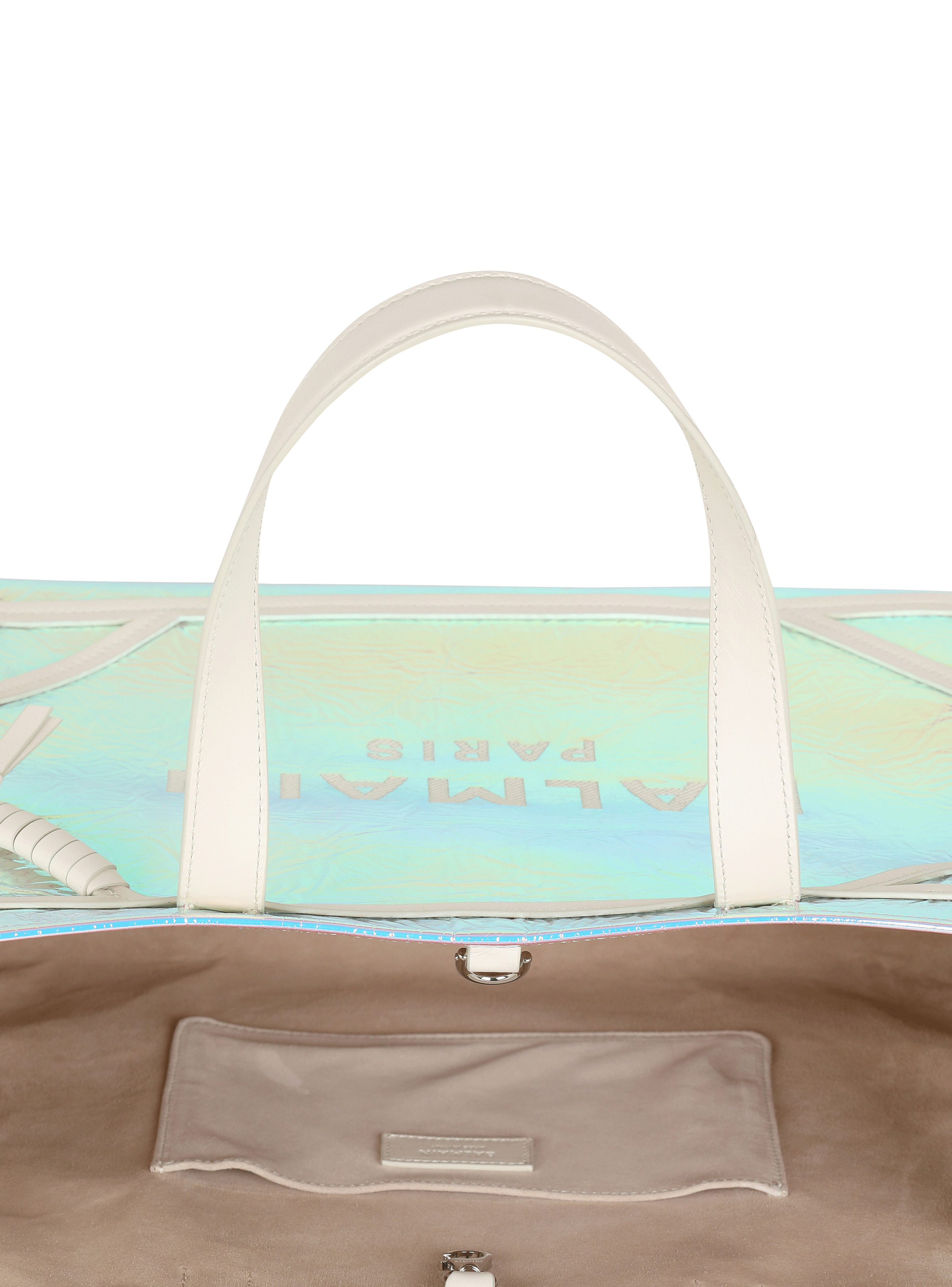 B-Army iridescent leather shopping bag - 5