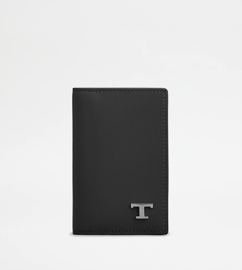 TOD'S CARD HOLDER IN LEATHER - BROWN 1