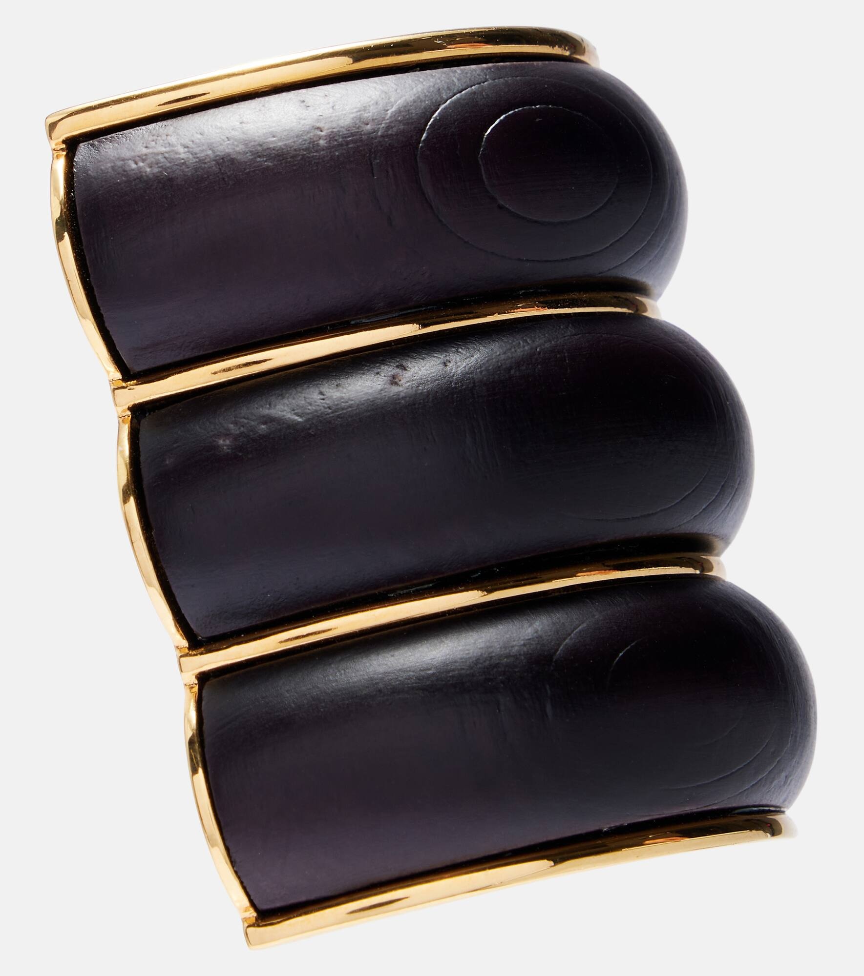 Wood clip-on earrings - 2
