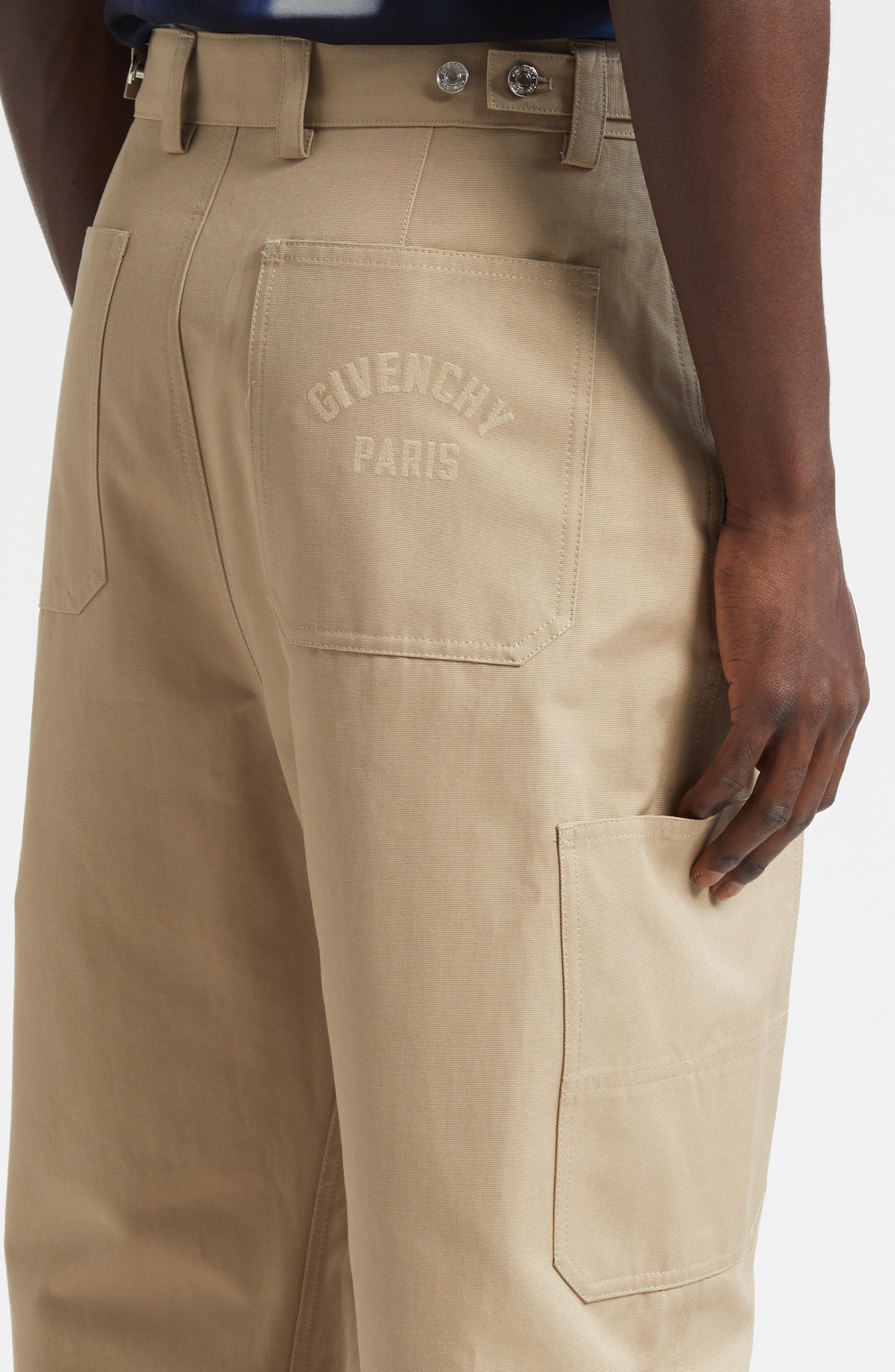 Givenchy Cotton Canvas Cargo Pants in Beige at Nordstrom - 5