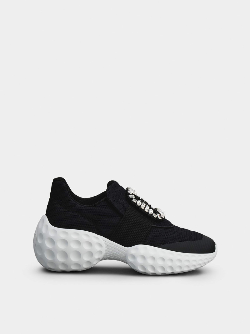 Viv' Run Light Strass Buckle Sneakers in Fabrics - 1