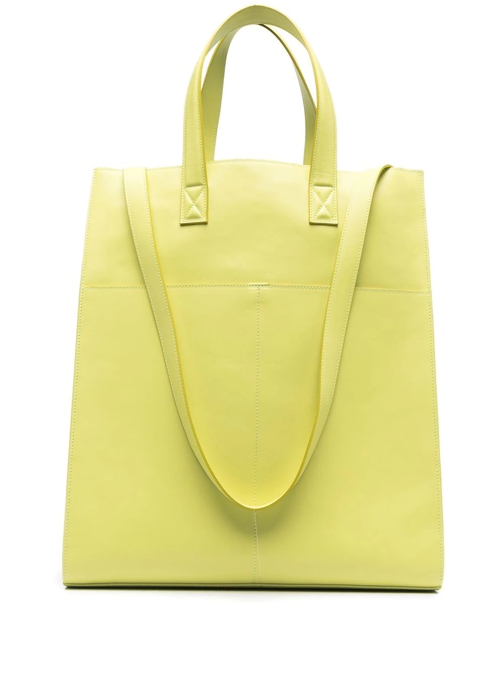 single-strap leather tote - 1