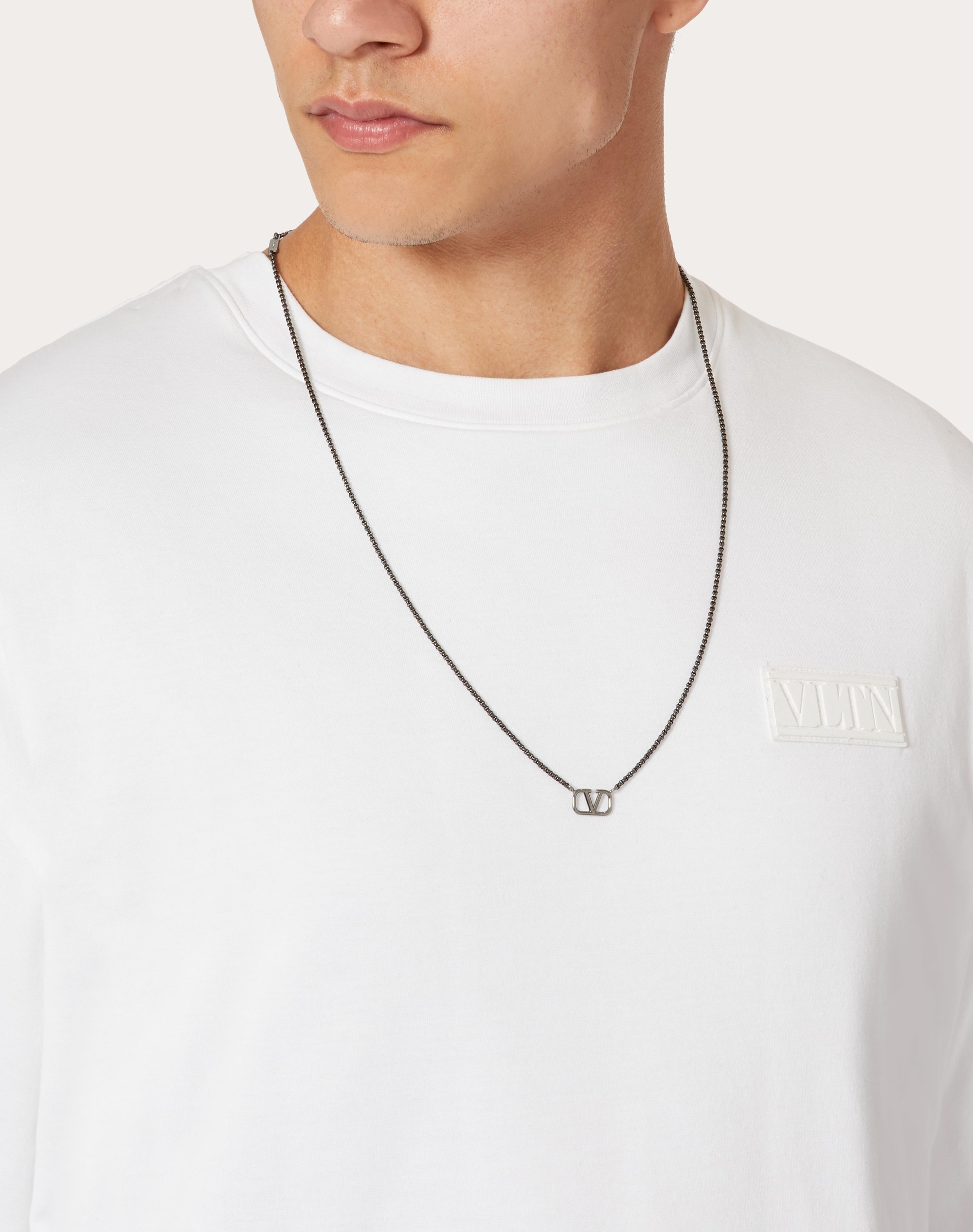 VLOGO SIGNATURE METAL NECKLACE - 5