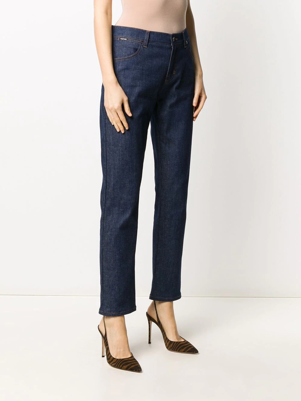 mid-rise skinny jeans - 3