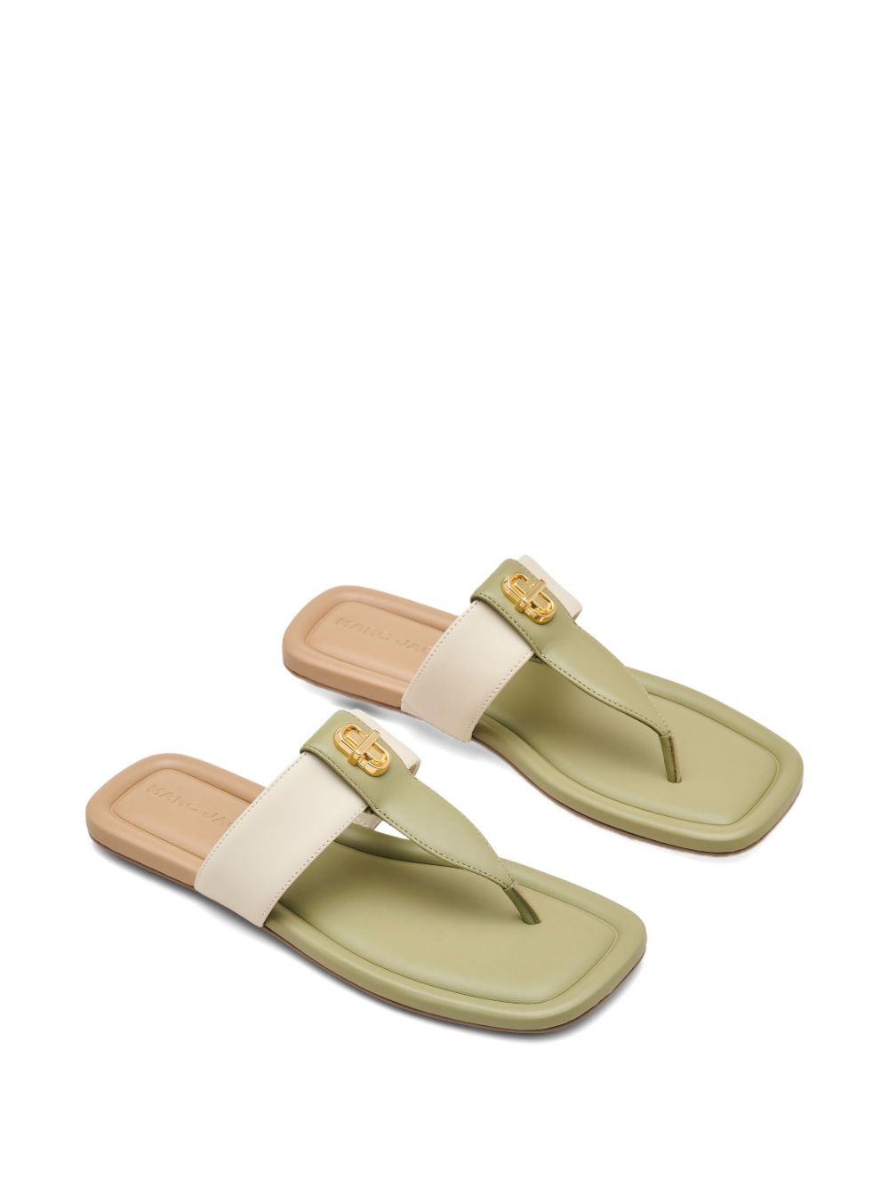 The Colorblock leather sandals - 2