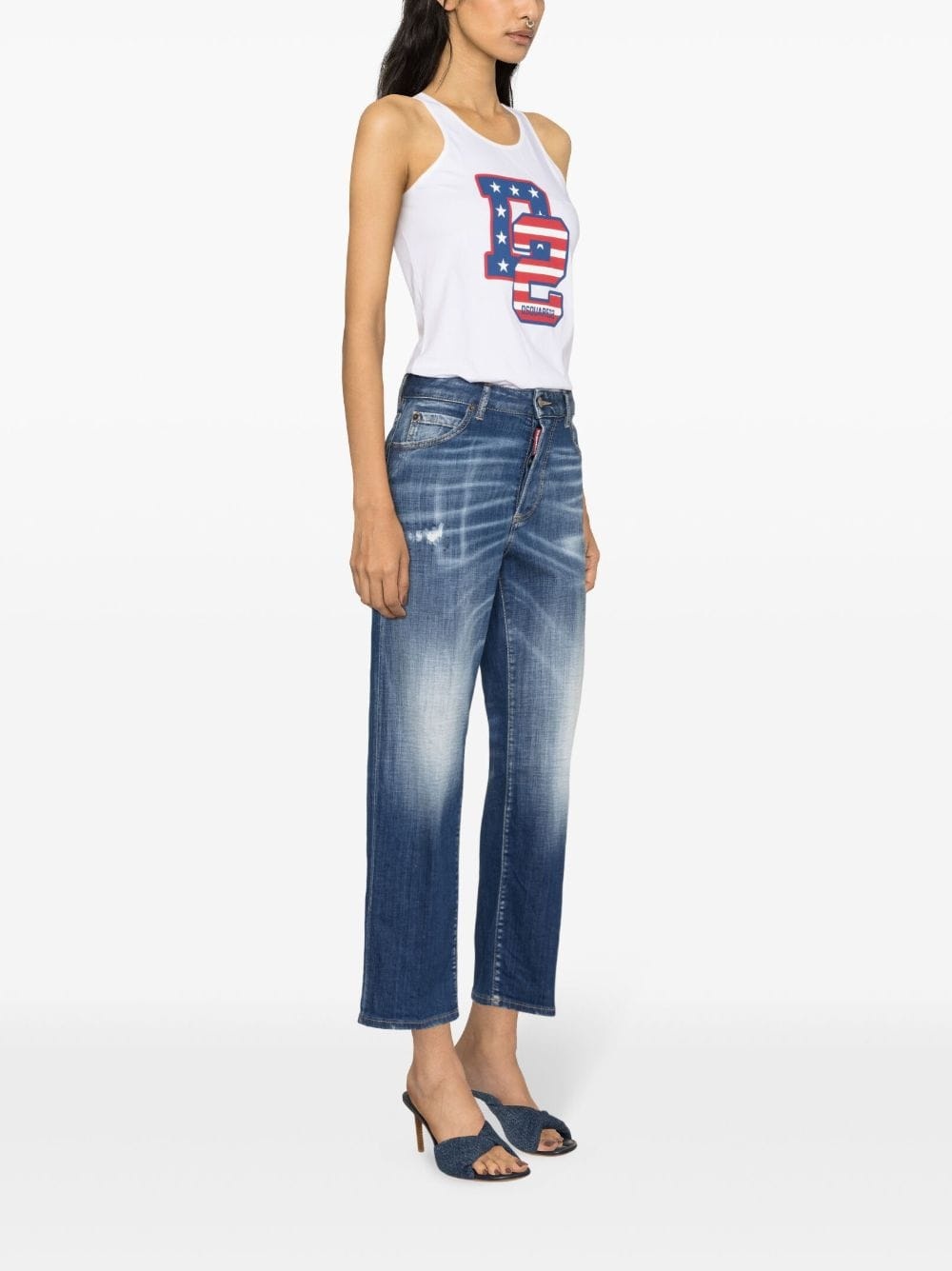 Boston high-rise cropped jeans - 4