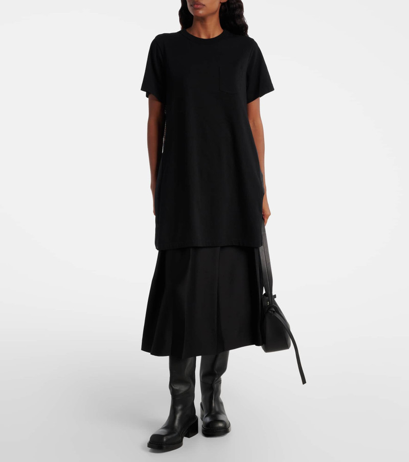 sacai Paisley paneled minidress outlook