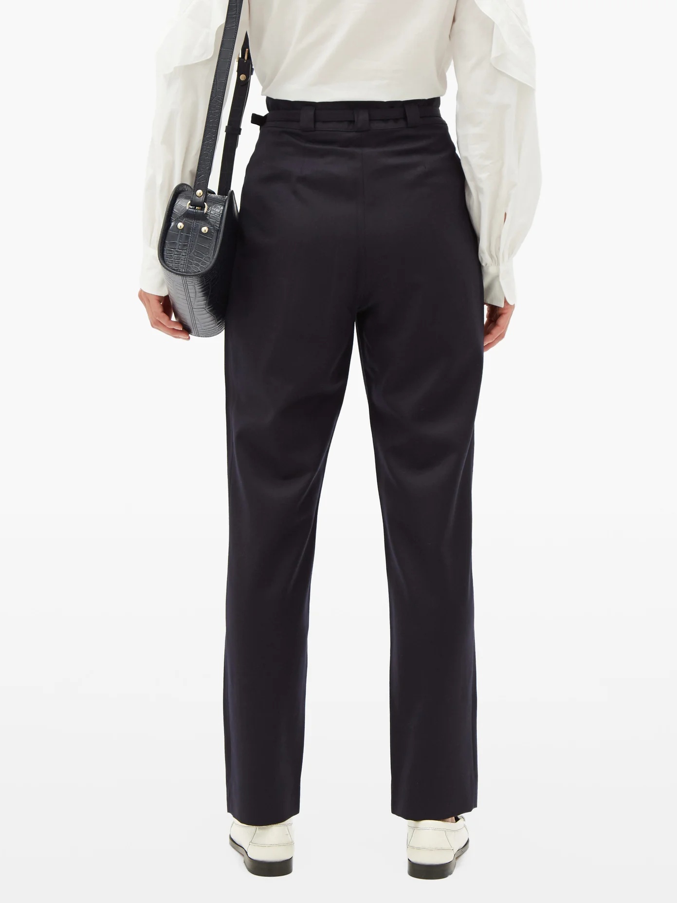 Joan high-rise wool trousers - 5