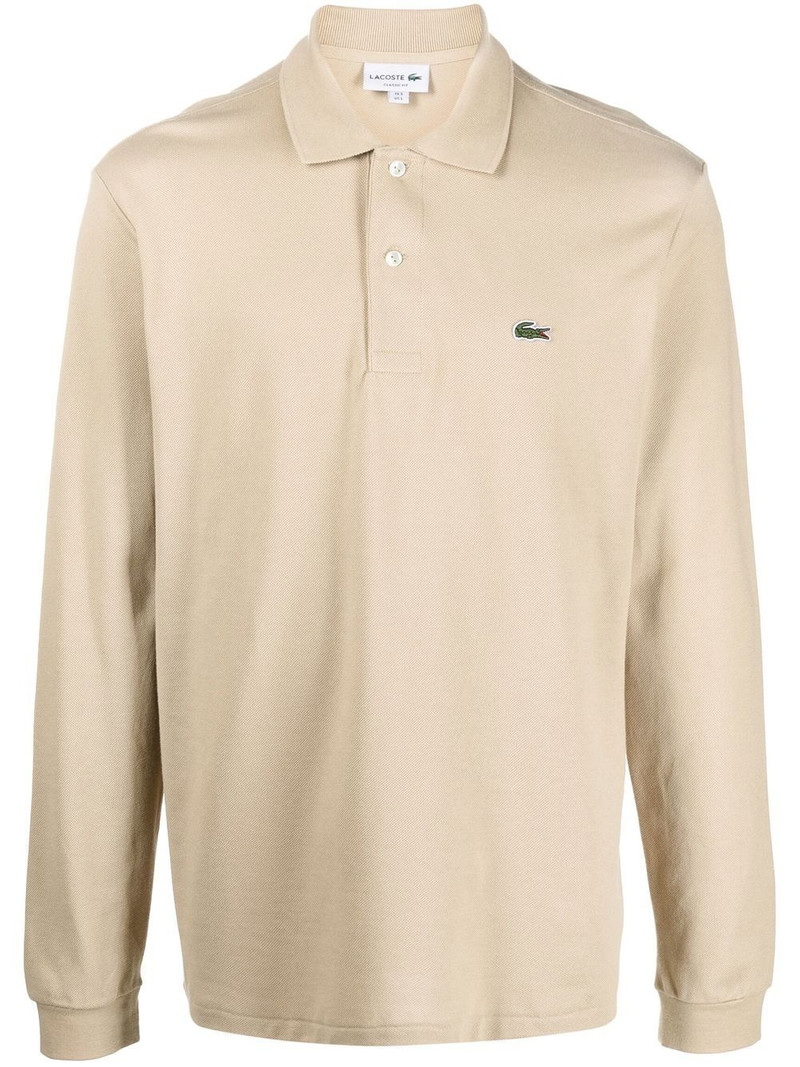 appliqué-logo long-sleeve polo shirt 1