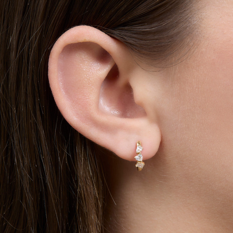 STONE AND STRAND LAB-Created Diamond Mini Carnival Hoops outlook