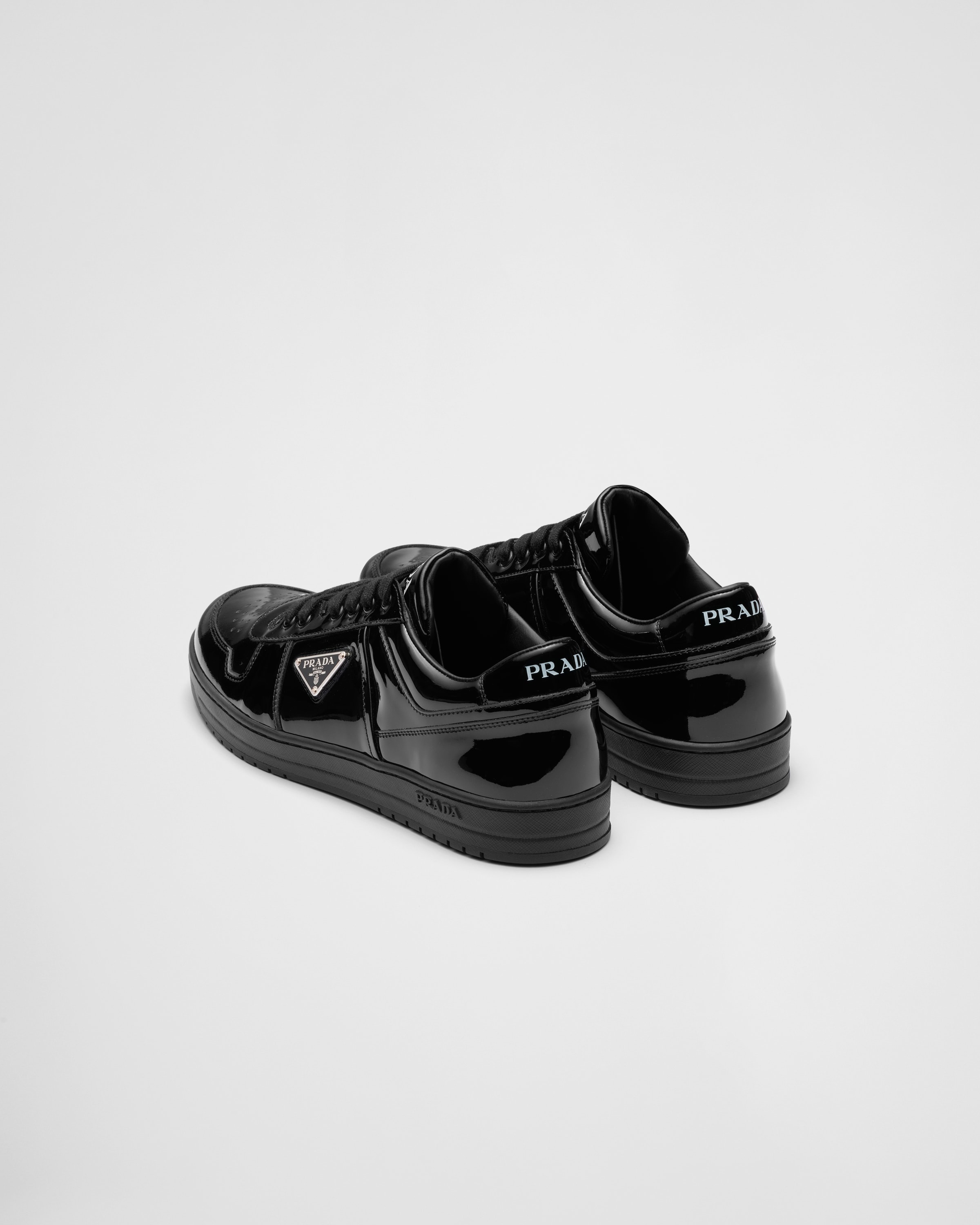 Prada Downtown patent leather sneakers | REVERSIBLE