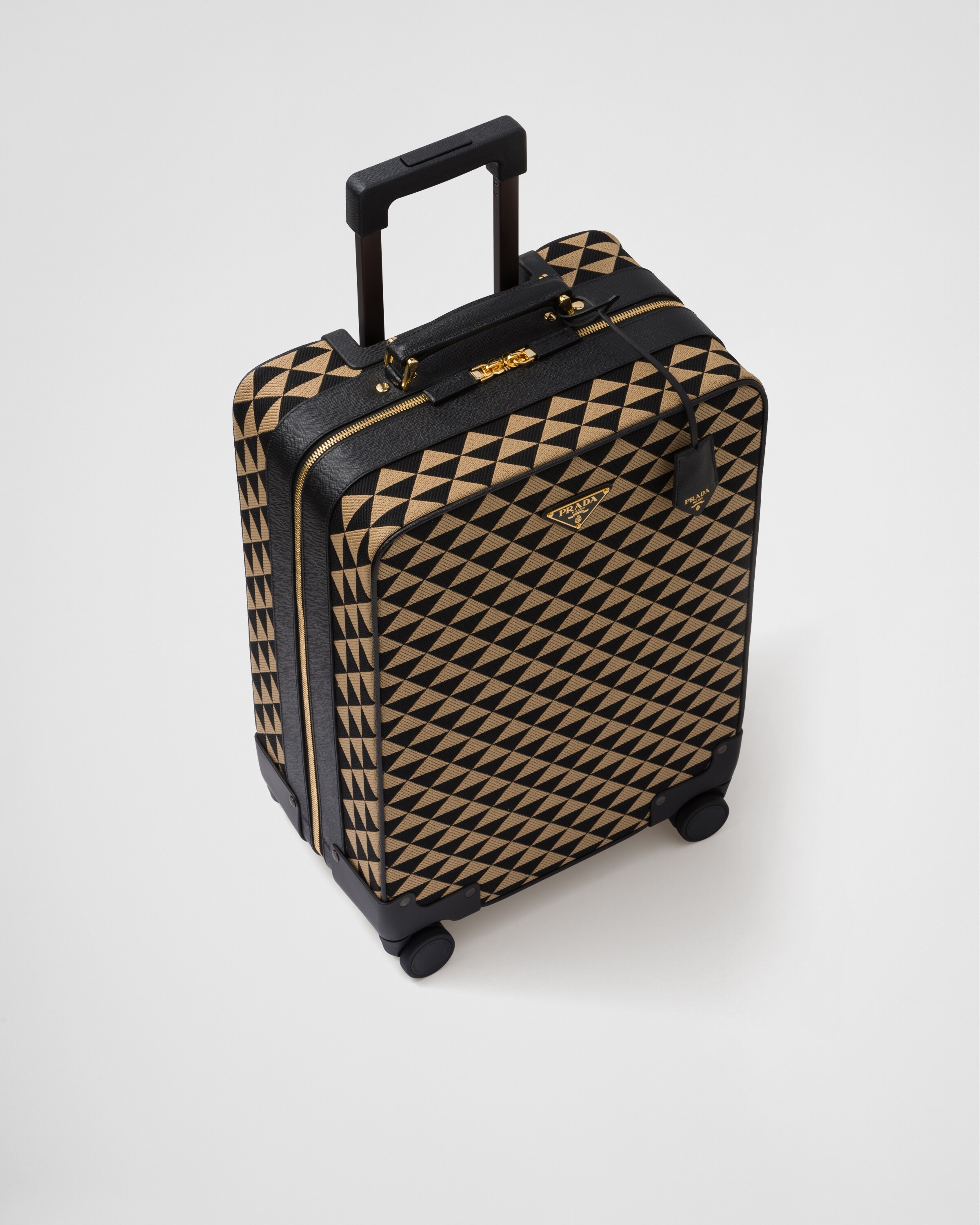 Prada Symbole embroidered fabric trolley - 3
