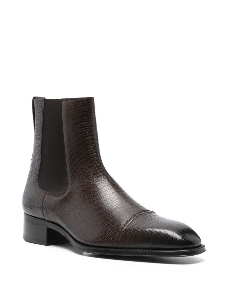 TOM FORD elasticated-panel leather boots outlook