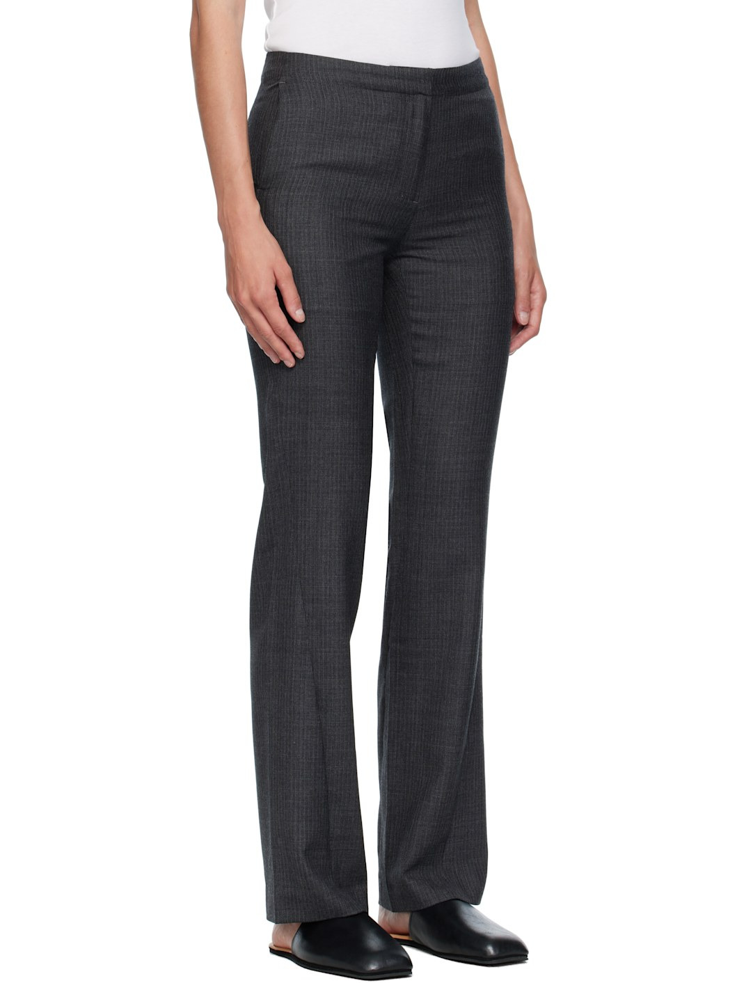 Gray Poise Trousers - 2