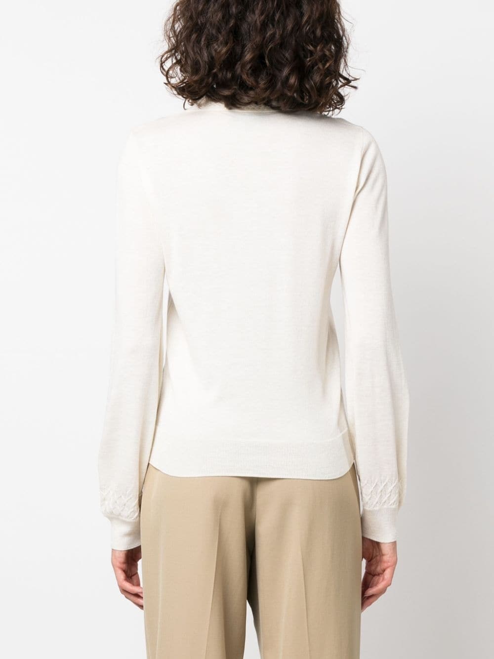knitted polo top - 4
