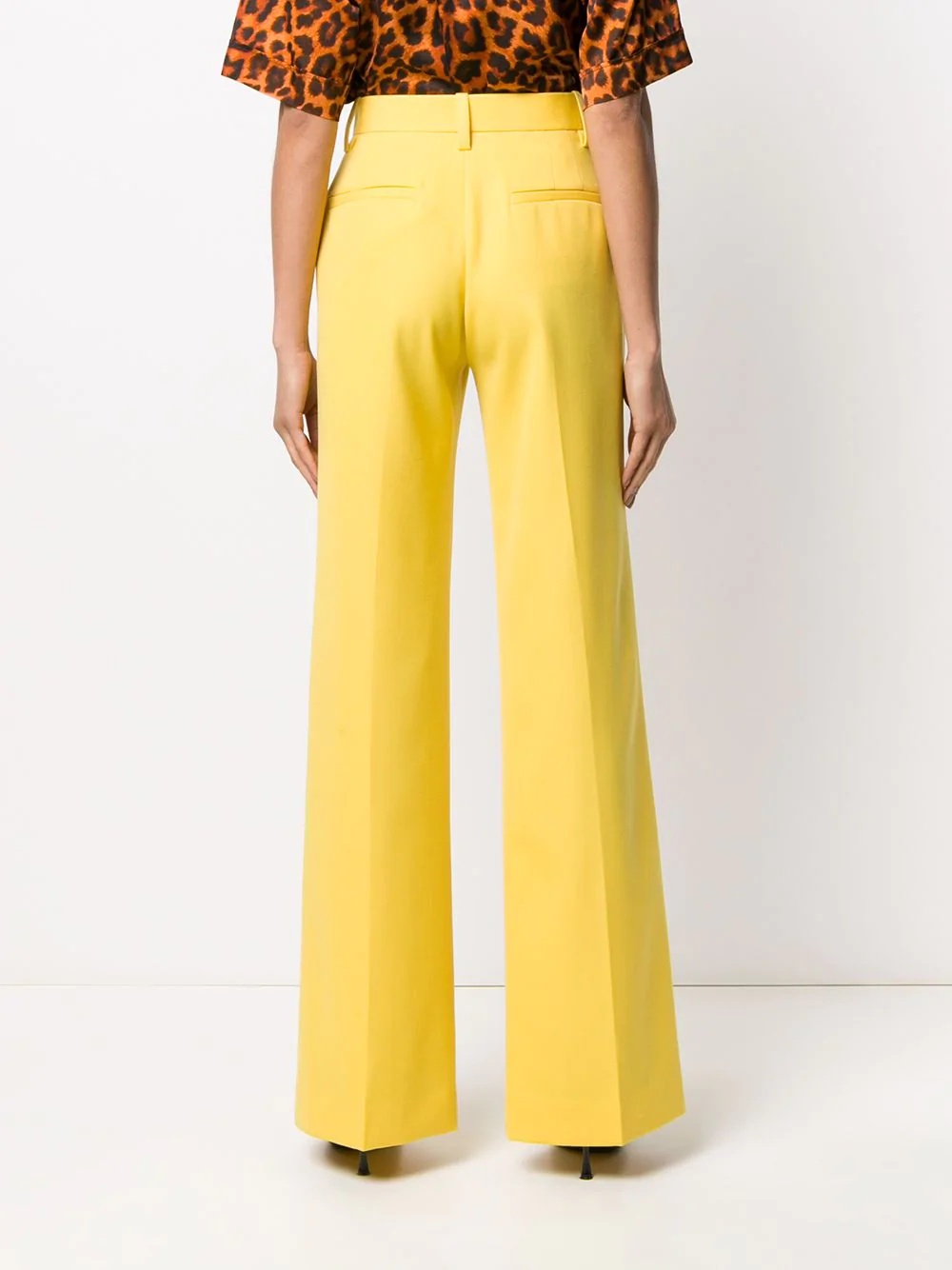 high-waisted wide leg trousers - 4