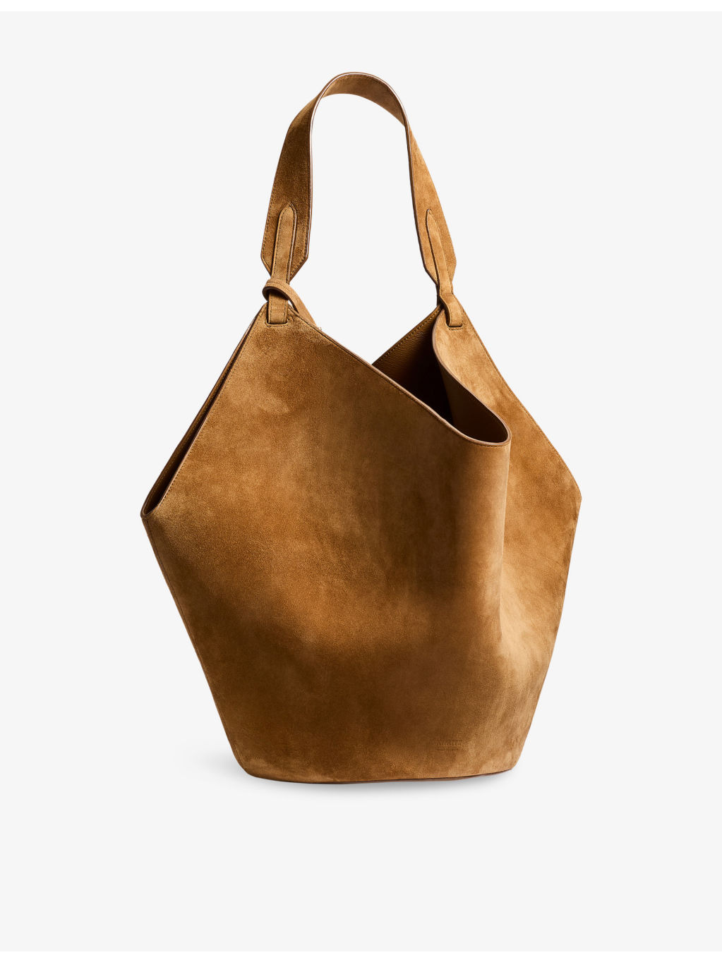 Lotus Medium Suede Tote Bag - 1