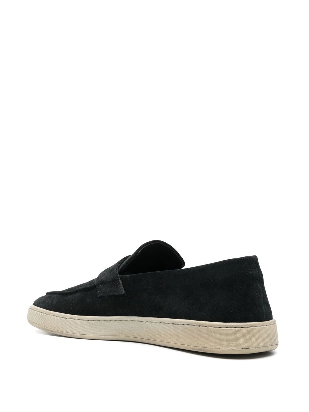 slip-on suede penny loafers - 3