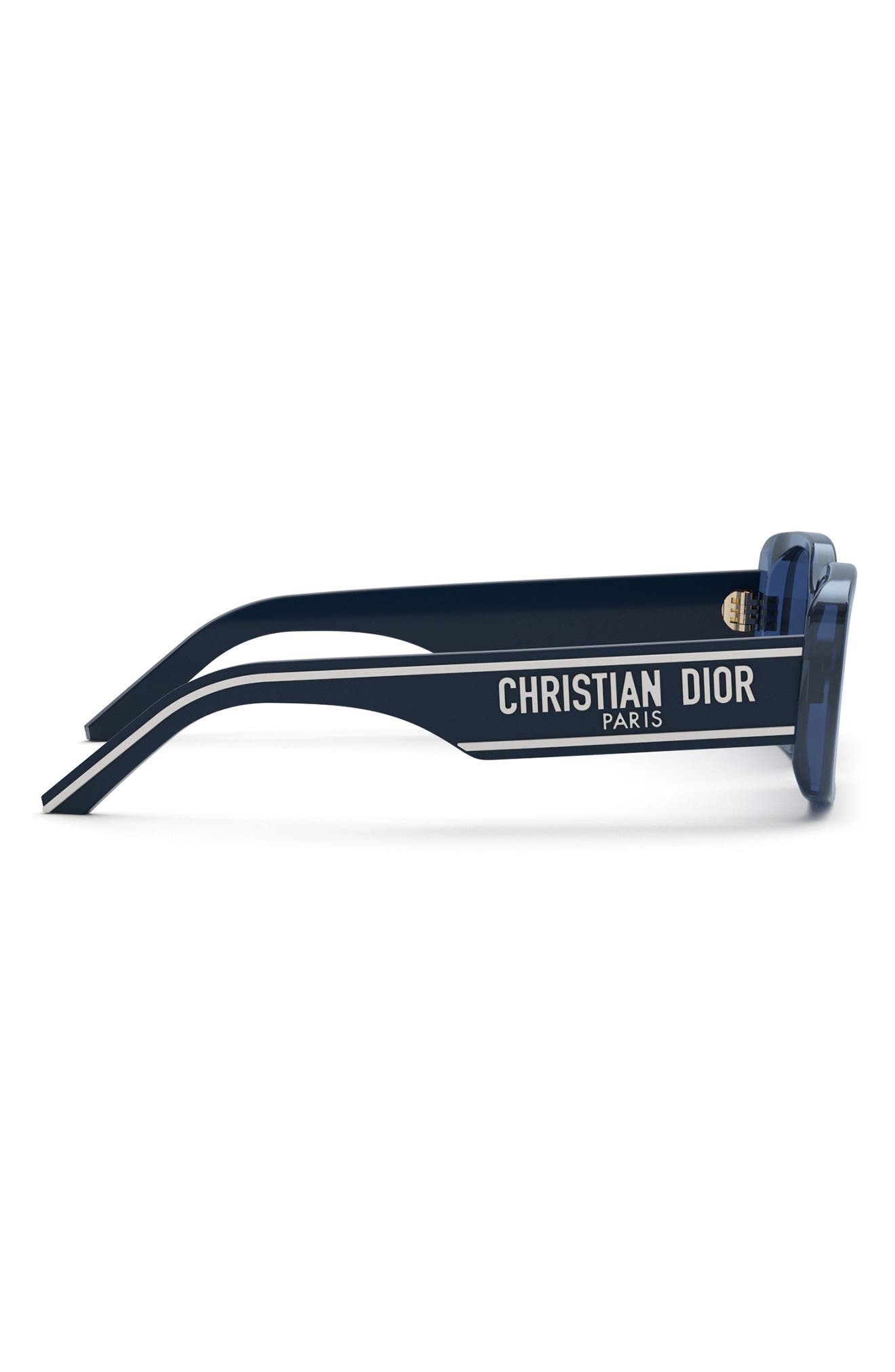 Wildior S2U 53mm Rectangular Sunglasses in Shiny Blue /Blue at Nordstrom - 4