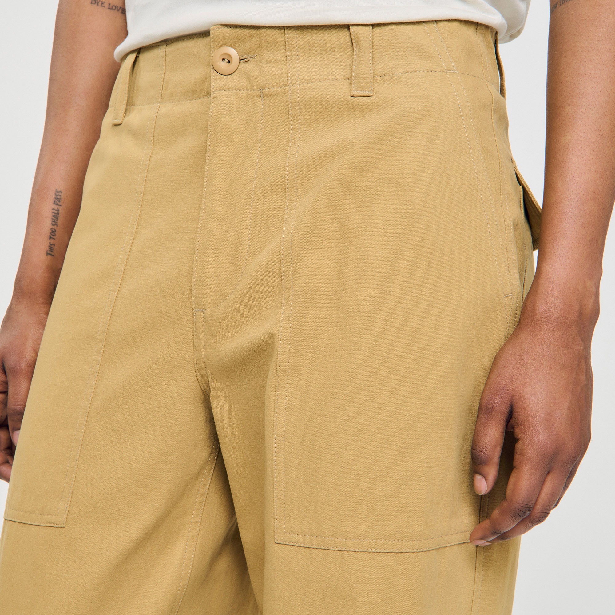WIDE-LEG COTTON TROUSERS - 3